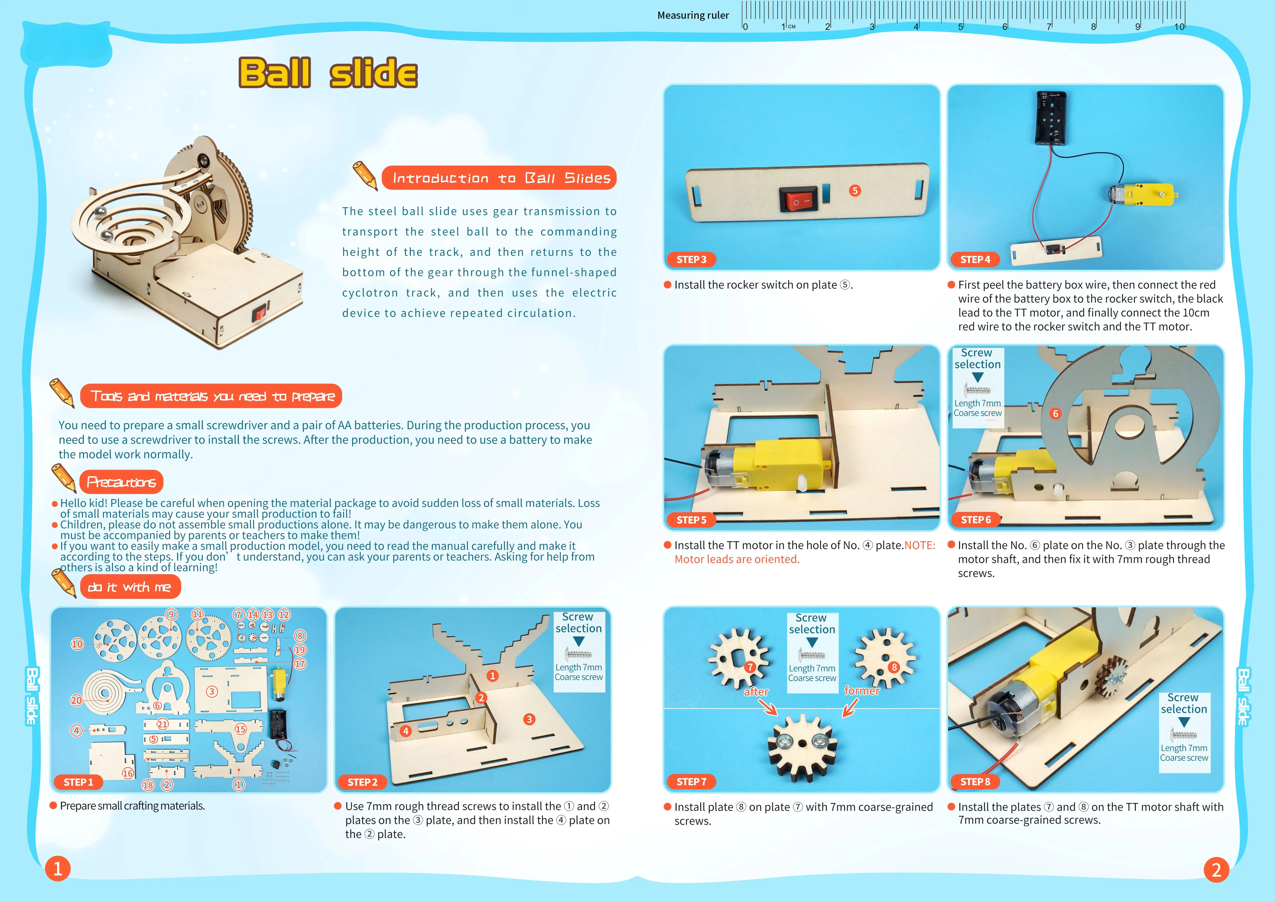 DIY Assemble Mechanical Marble - Running Gear Parts recensie en prijs