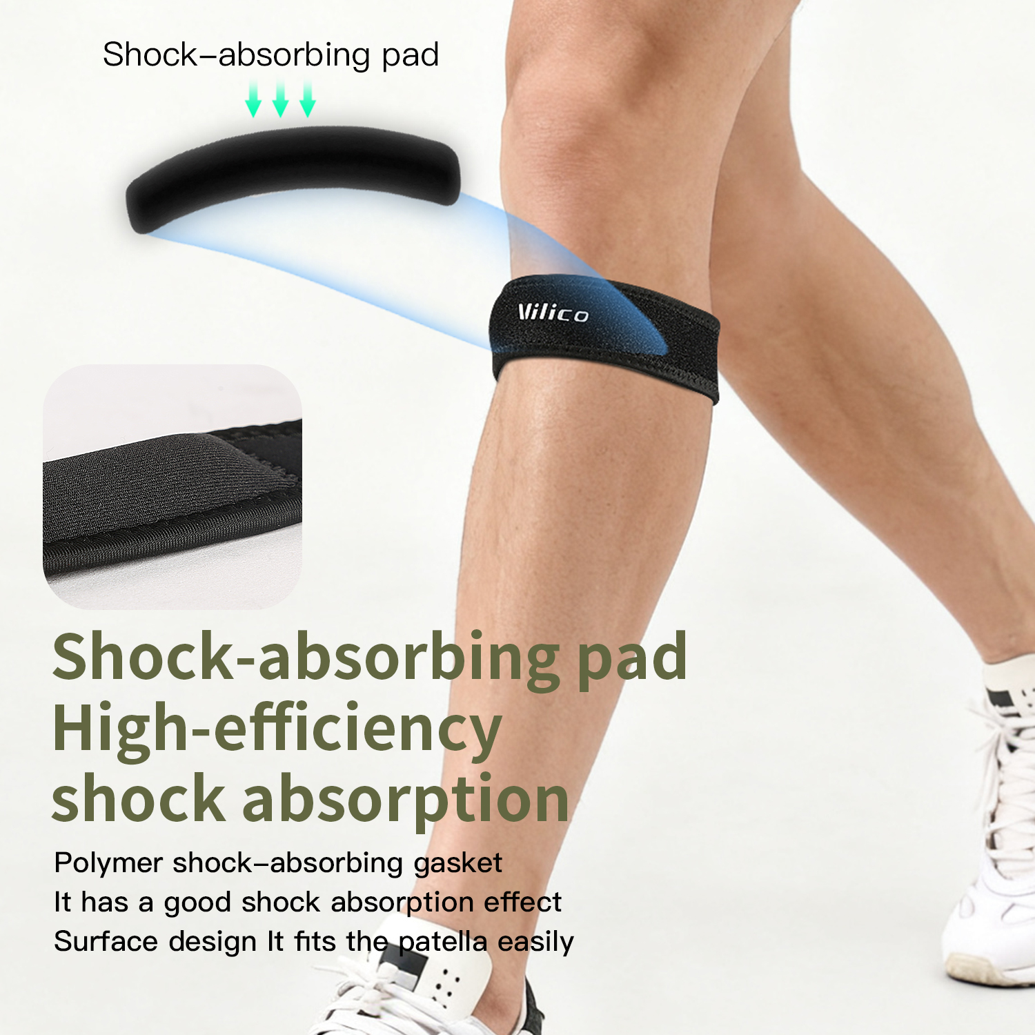 1PC Patella Kneecap Band Silic - Running Gear Parts recensie en prijs